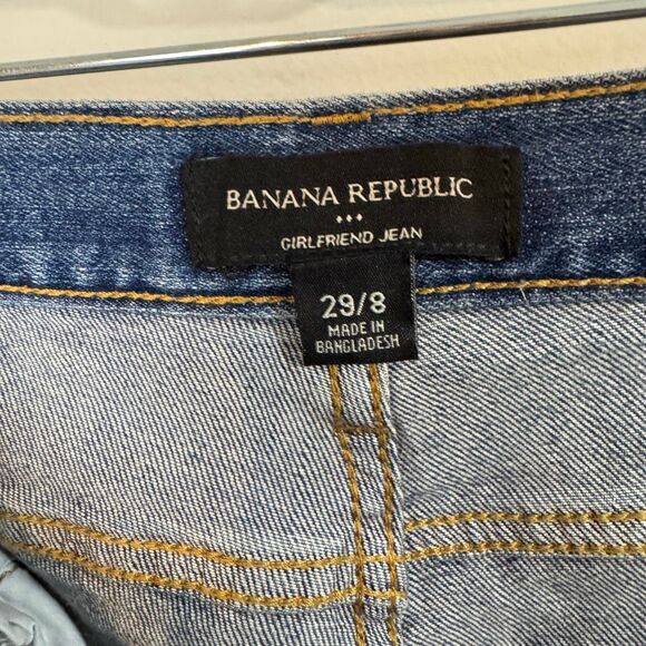 Banana Republic Factory Girlfriend Jeans | Medium Wash | Size 29/8 - Picture 6 of 10